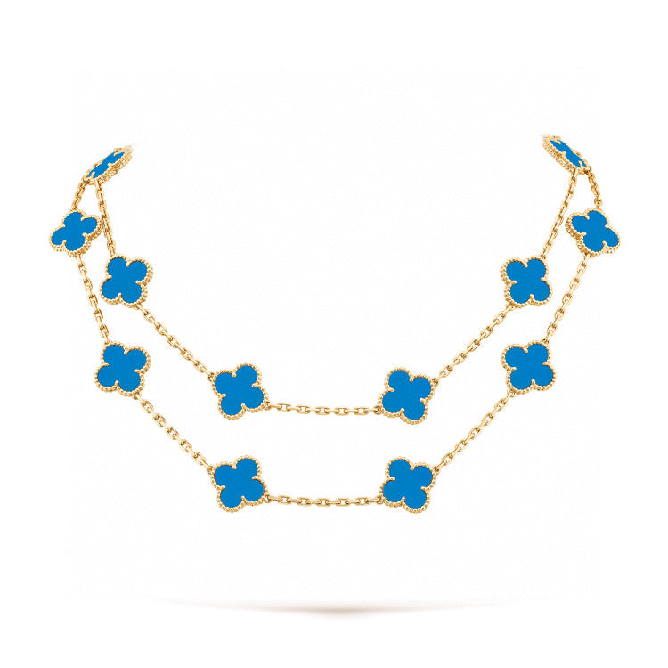 [⭐DORISW] CLOVER 20 MOTIFS TURQUOISE GOLD