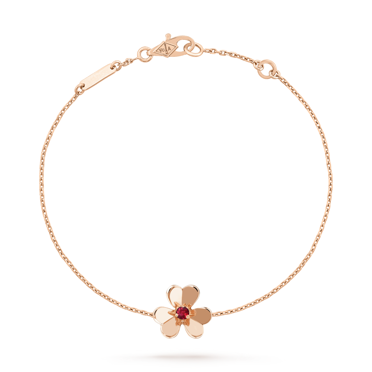 [⭐DORISW] FRIVOLES GOLD-ARMBAND MIT BLUME UND ROSA MALACHIT