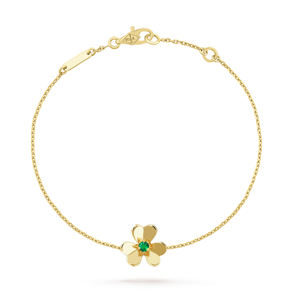 [⭐DORISW] FRIVOLES GOLD-ARMBAND MIT BLUME UND ROSA MALACHIT