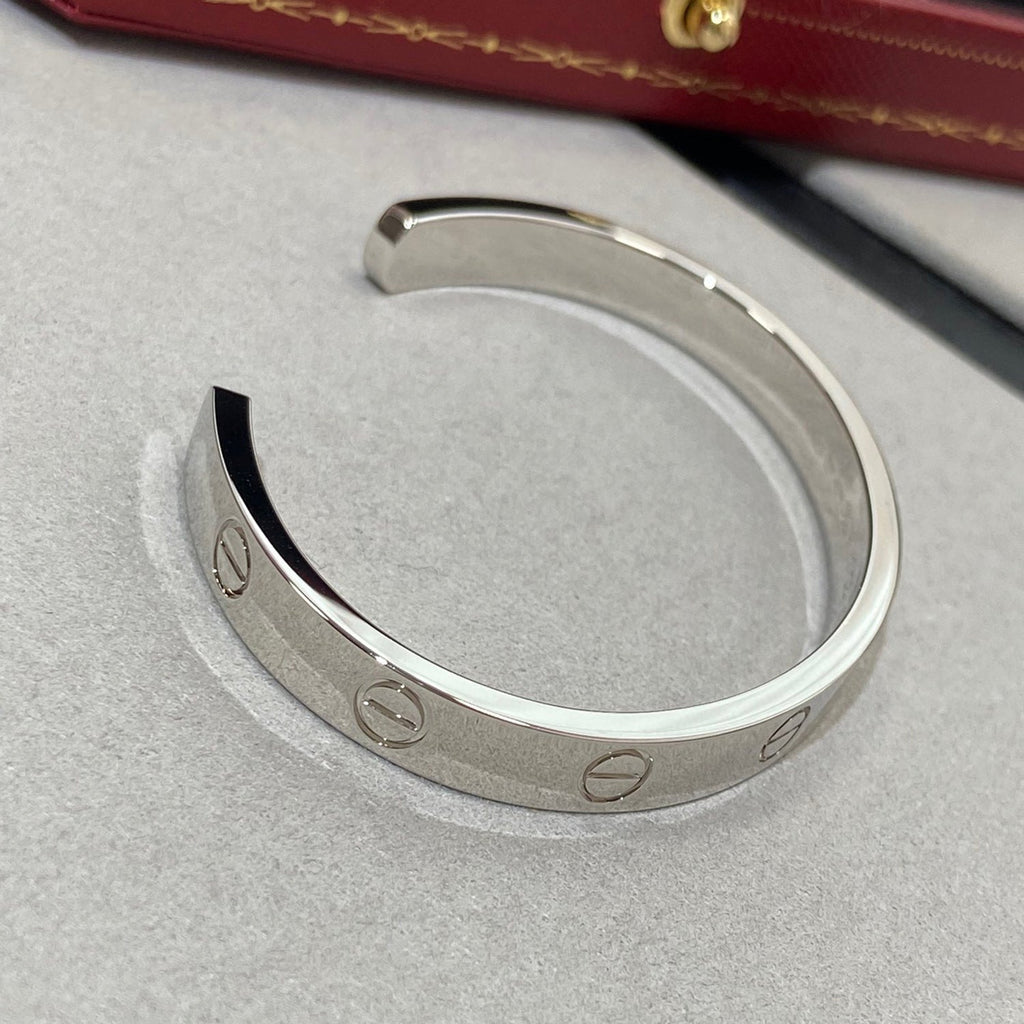 [⭐DORISW] LOVE BRACELET 6.1MM 1 DIAMOND OPEN CUFF