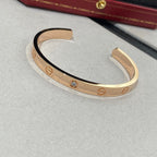 [⭐DORISW] LOVE BRACELET 6.1MM 1 DIAMOND OPEN CUFF