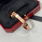 [⭐DORISW] LOVE BRACELET 6.1MM 1 DIAMOND OPEN CUFF