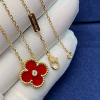 [⭐DORISW] CLOVER 15MM DIAMOND KARNELOL HALSKETTE