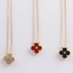 [⭐DORISW] CLOVER 15MM DIAMOND KARNELOL HALSKETTE