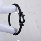 [⭐DORISW] FORCE LARGE SERIES HORSESHOE BLACK SAMURAI BRACELET