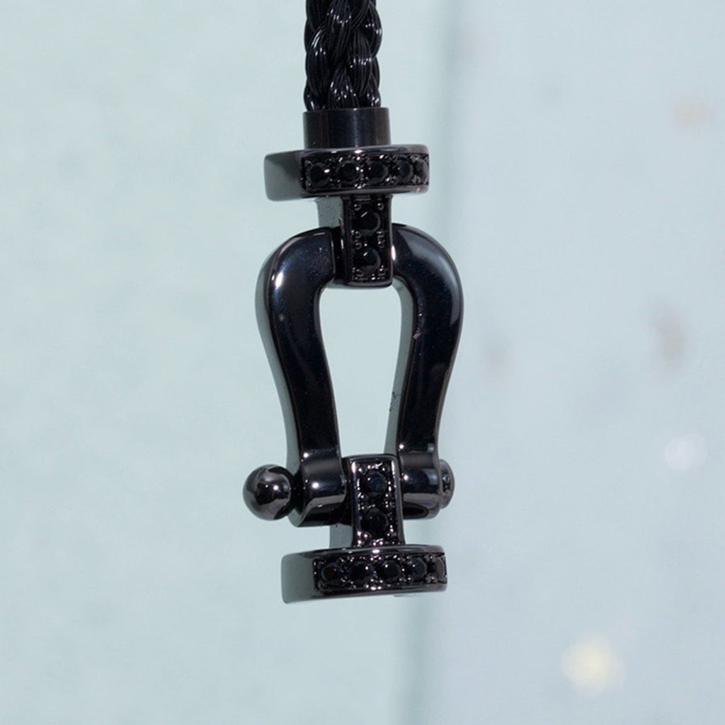 [⭐DORISW] FORCE LARGE SERIES HORSESHOE BLACK SAMURAI BRACELET