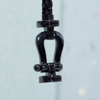 [⭐DORISW] FORCE LARGE SERIES HORSESHOE BLACK SAMURAI BRACELET