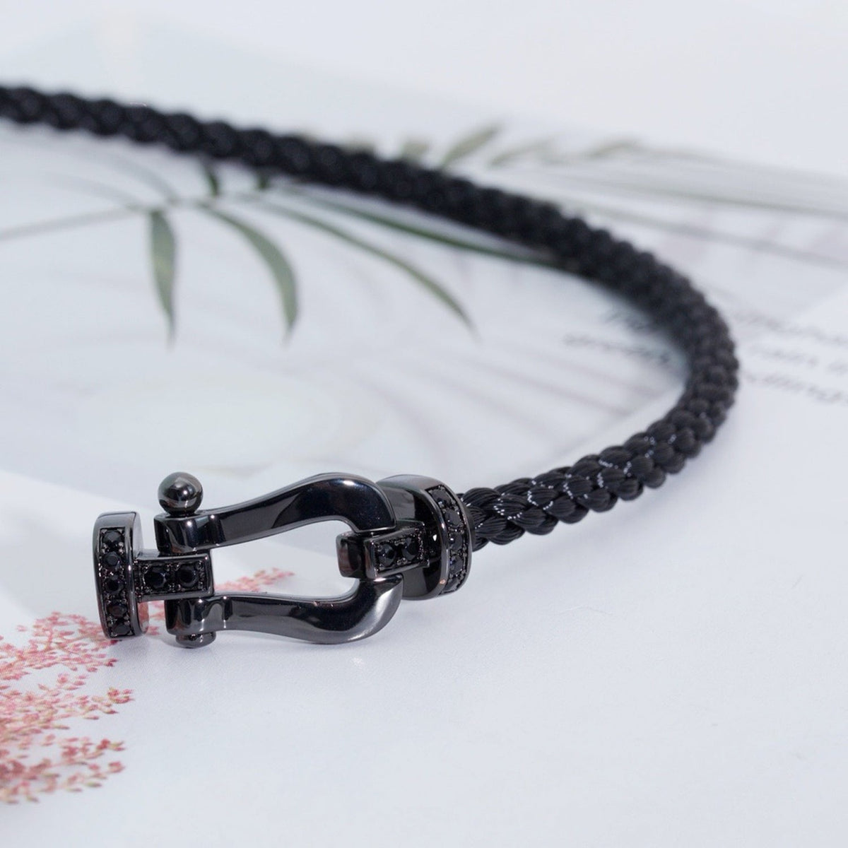 [⭐DORISW] FORCE LARGE SERIES HORSESHOE BLACK SAMURAI BRACELET
