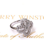 [⭐DORISW] LOOP RING FULL MOTIF DIAMOND 16MM SILVE