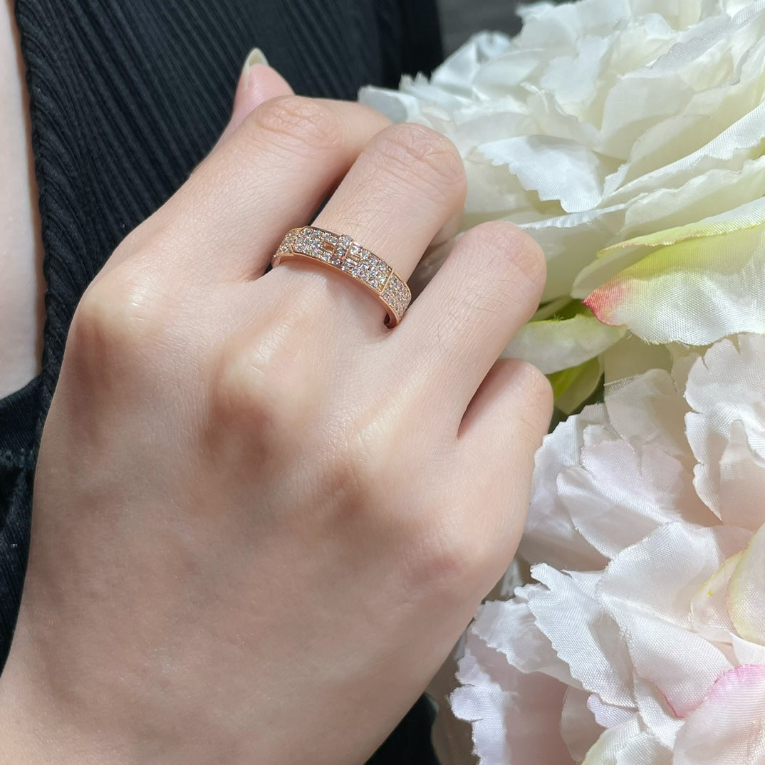 [⭐DORISW] KELLY PINK GOLD DIAMOND RING