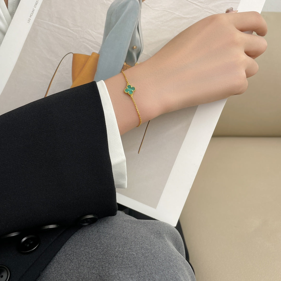 [⭐DORISW] KLEEBATT-ARMBAND MALACHIT 1 MOTIV
