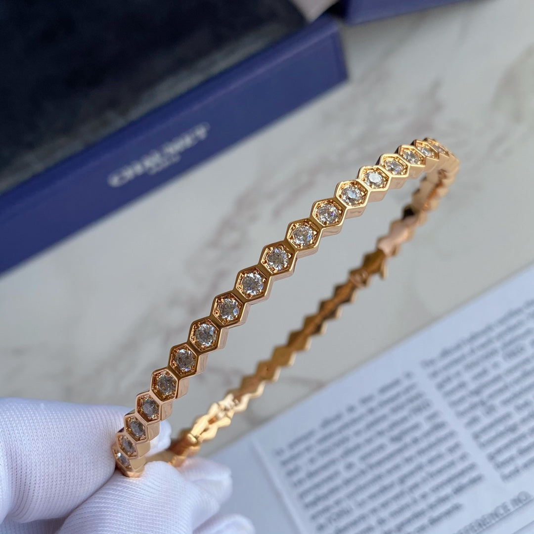 [⭐DORISW] BEE LOVE GOLD BRACELET FULL DIAMOND