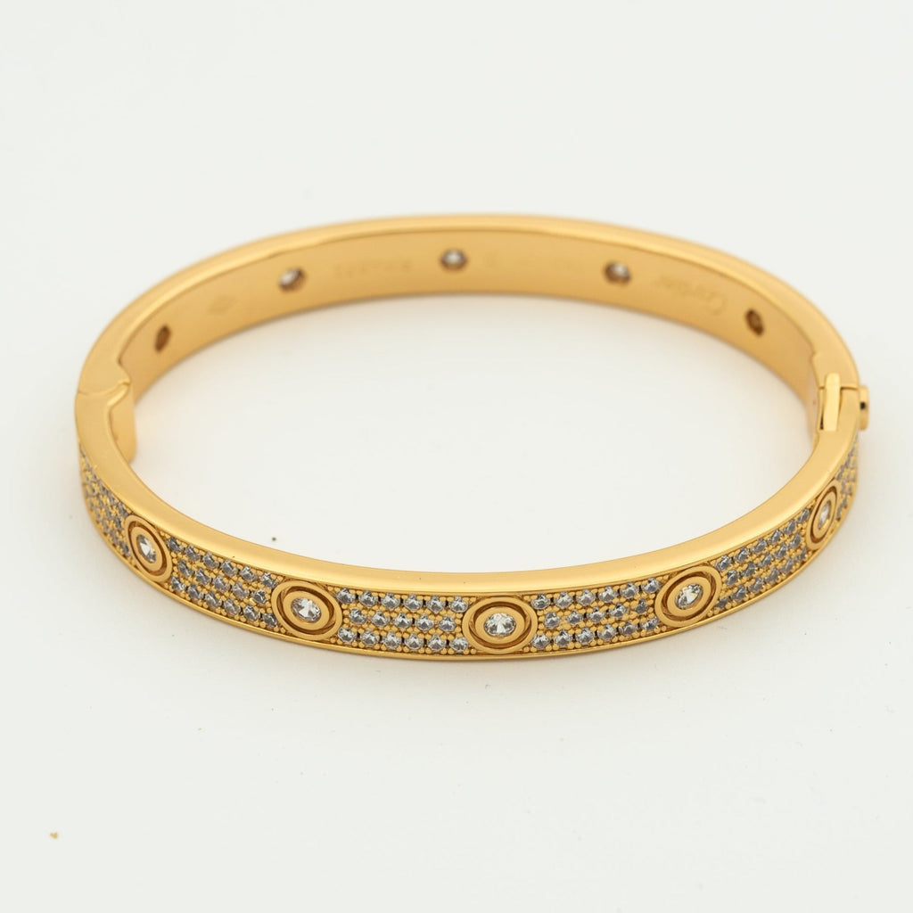 [⭐DORISW] LOVE BRACELET 6.1MM DIAMOND-PAVED 10 BIG DIAMONDS