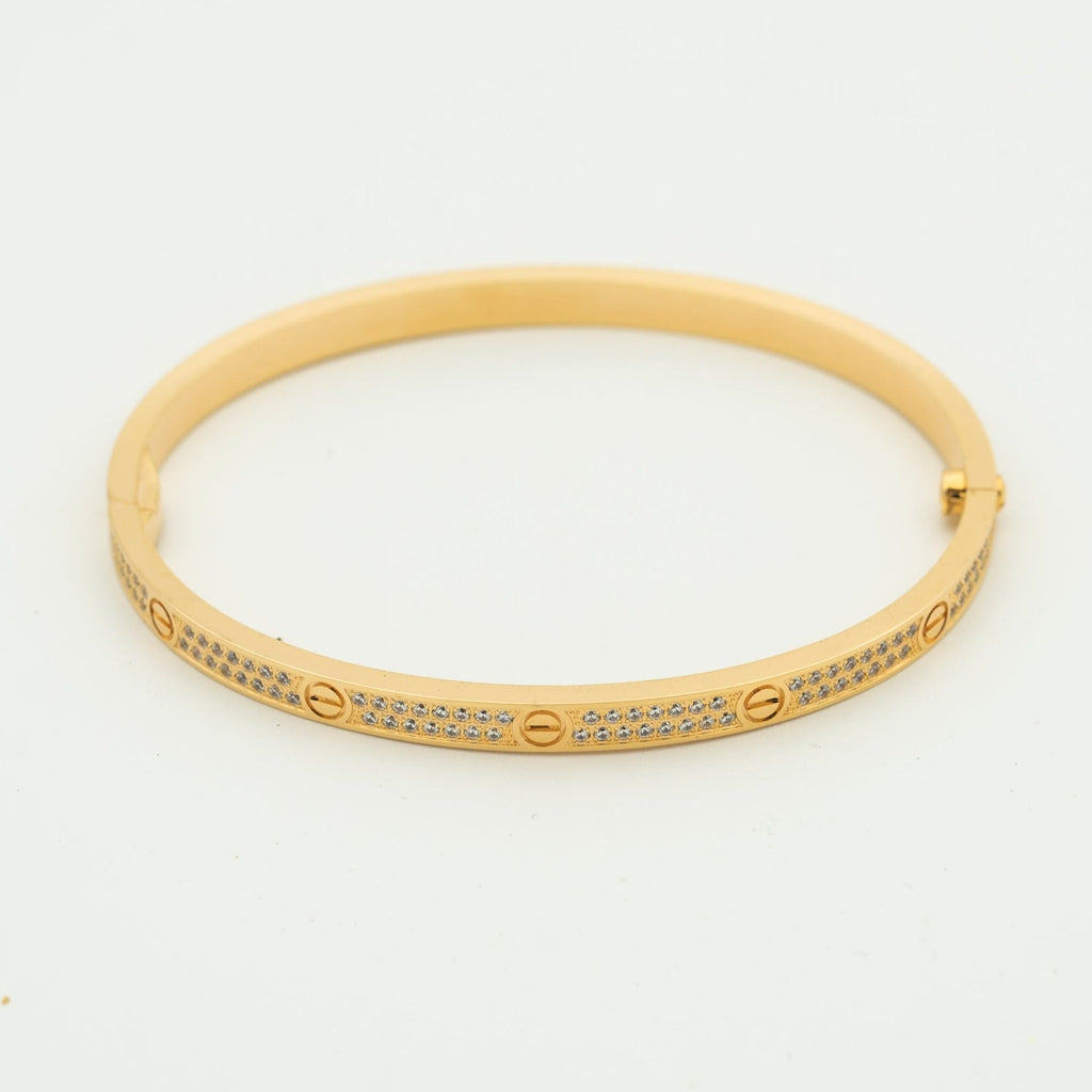 [⭐DORISW] LOVE BRACELET 3.65MM DIAMOND-PAVED