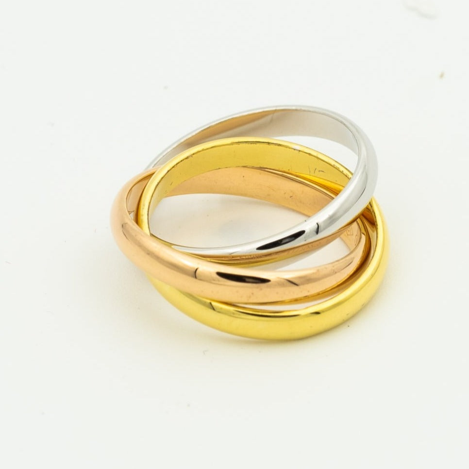 [⭐DORISW] TRINITY-RING GOLD ROSÉGOLD SILBER