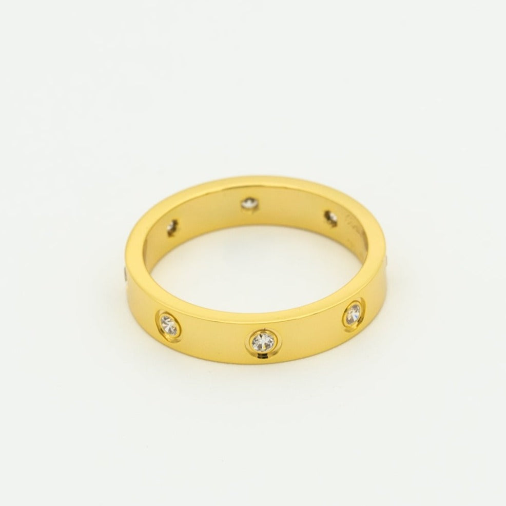 [⭐DORISW] ラブリング 3.6mm 8ダイヤモンド