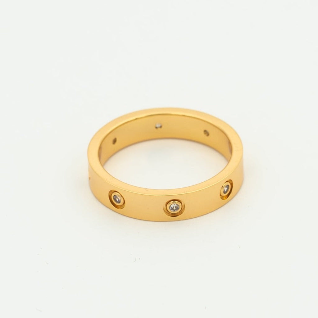 [⭐DORISW] ラブリング 3.6mm 8ダイヤモンド