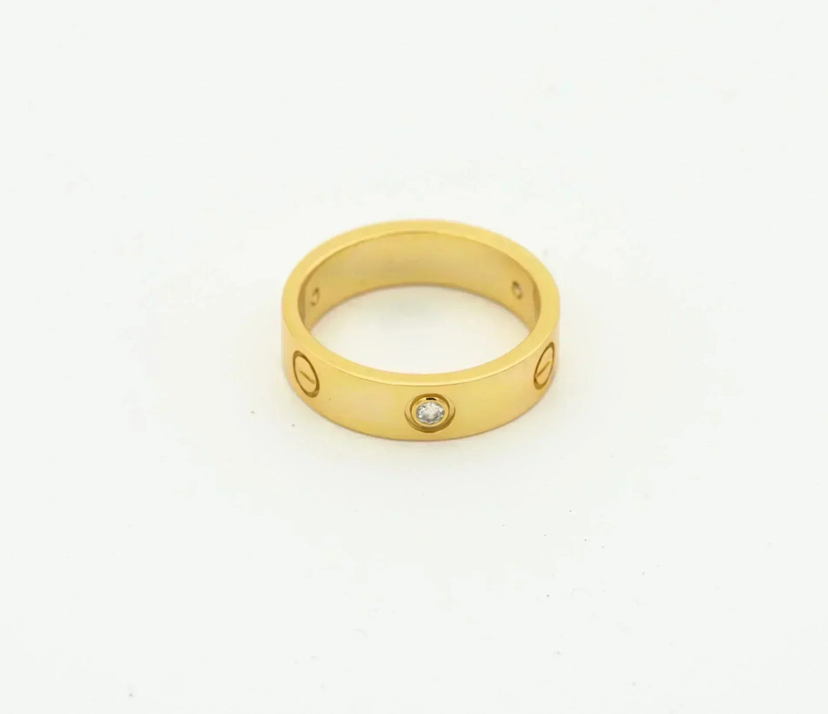 [⭐DORISW] LOVE RING 4MM 1 DIAMANT GOLD