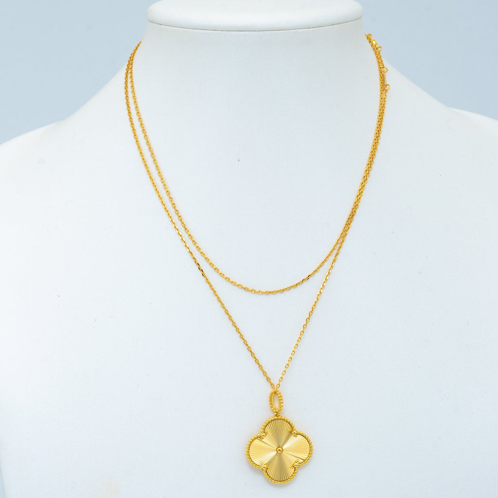 [⭐DORISW] CLOVER 25MM ANHÄNGERKETTE GOLD