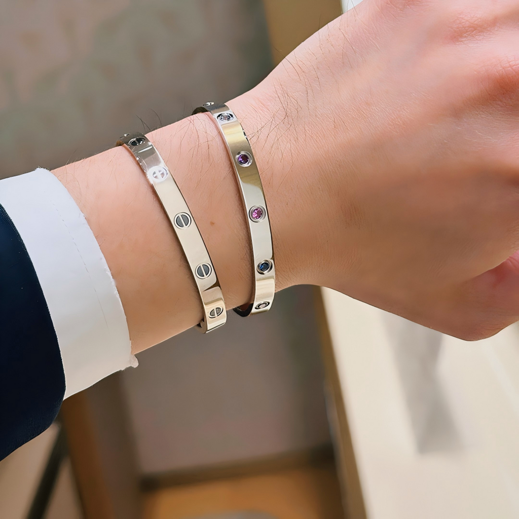 [[⭐DORISW] ] 2026 RAINBOW LOVE BRACELET 6.1MM  10 DIAMONDS