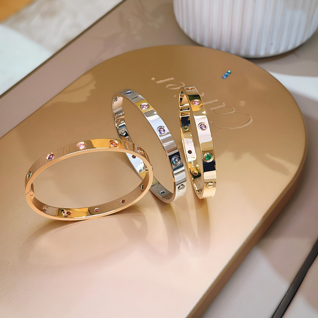 [[⭐DORISW] ] 2026 RAINBOW LOVE BRACELET 6.1MM  10 DIAMONDS