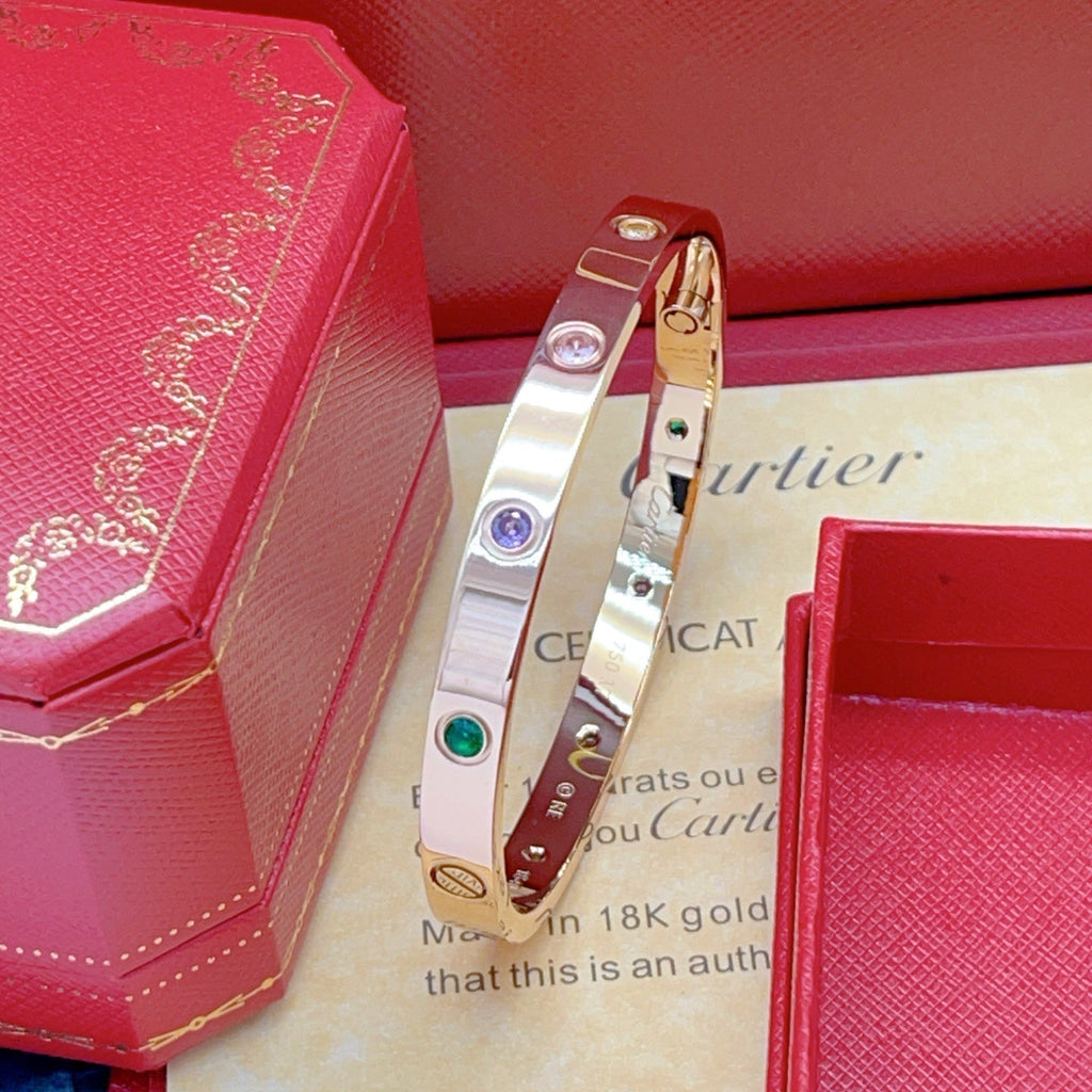 [[⭐DORISW] ] 2026 RAINBOW LOVE BRACELET 6.1MM  10 DIAMONDS