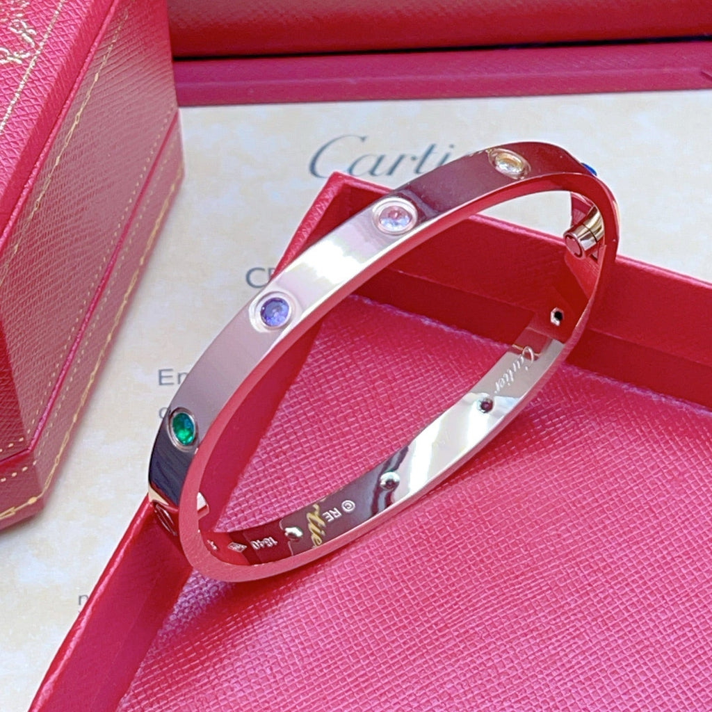 [[⭐DORISW] ] 2026 RAINBOW LOVE BRACELET 6.1MM  10 DIAMONDS