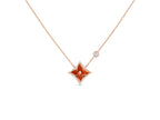 [⭐DORISW] STERN-HALSKETTE ROSÉGOLD 1 DIAMANT