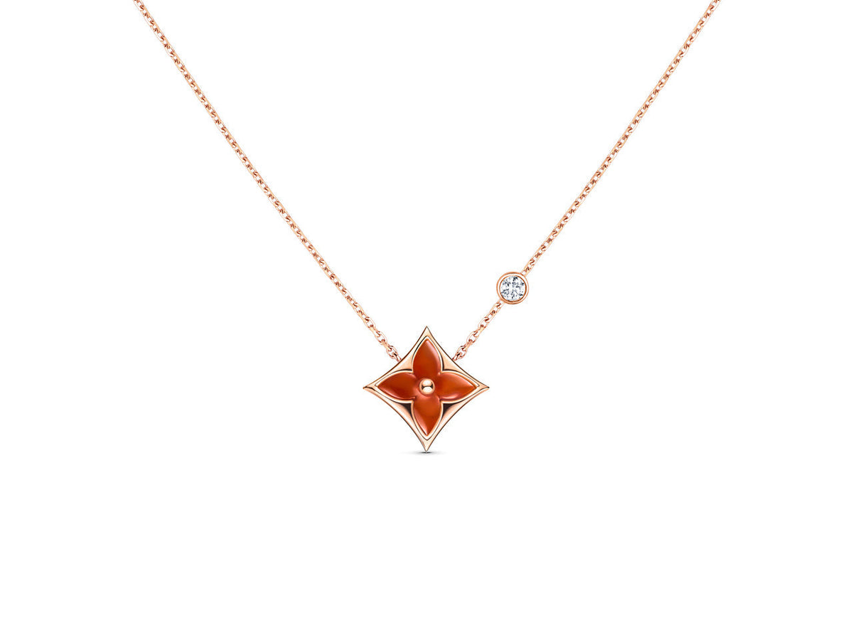 [⭐DORISW] STERN-HALSKETTE ROSÉGOLD 1 DIAMANT