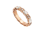 [⭐DORISW]SERPENTI RING PINK GOLD DIAMOND MOP 3MM