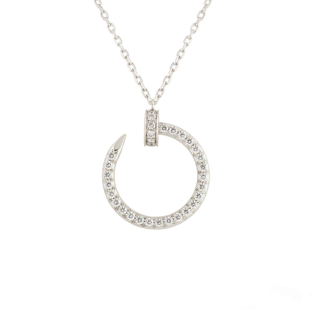 [⭐DORISW] JUSTE HALSKETTE SILBER DIAMANTEN