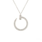 [⭐DORISW] JUSTE HALSKETTE SILBER DIAMANTEN