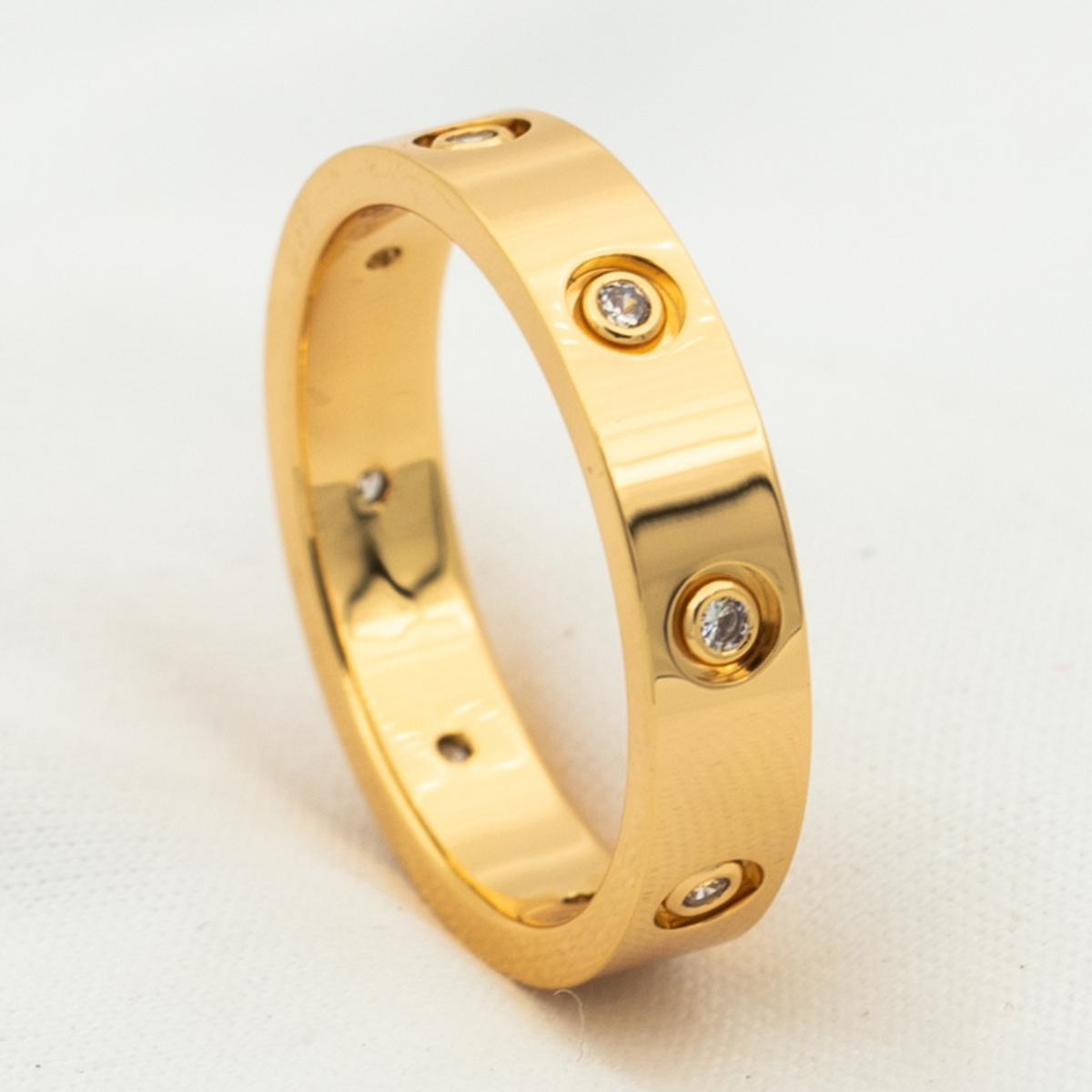 [⭐DORISW] LOVE RING 3,6 MM 8 DIAMANTEN