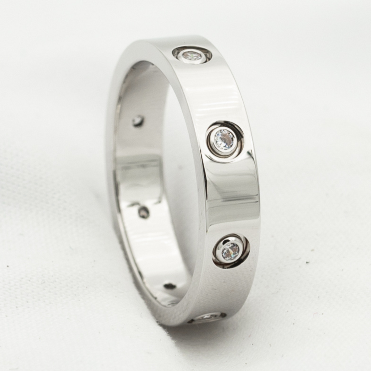 [⭐DORISW] LOVE RING 3,6 MM 8 DIAMANTEN