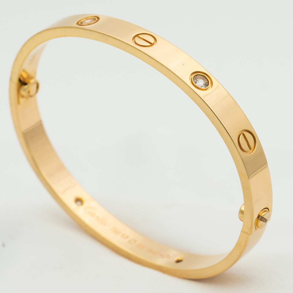 [⭐DORISW] LIEBESARMBAND 6,1 MM 4 DIAMANTEN