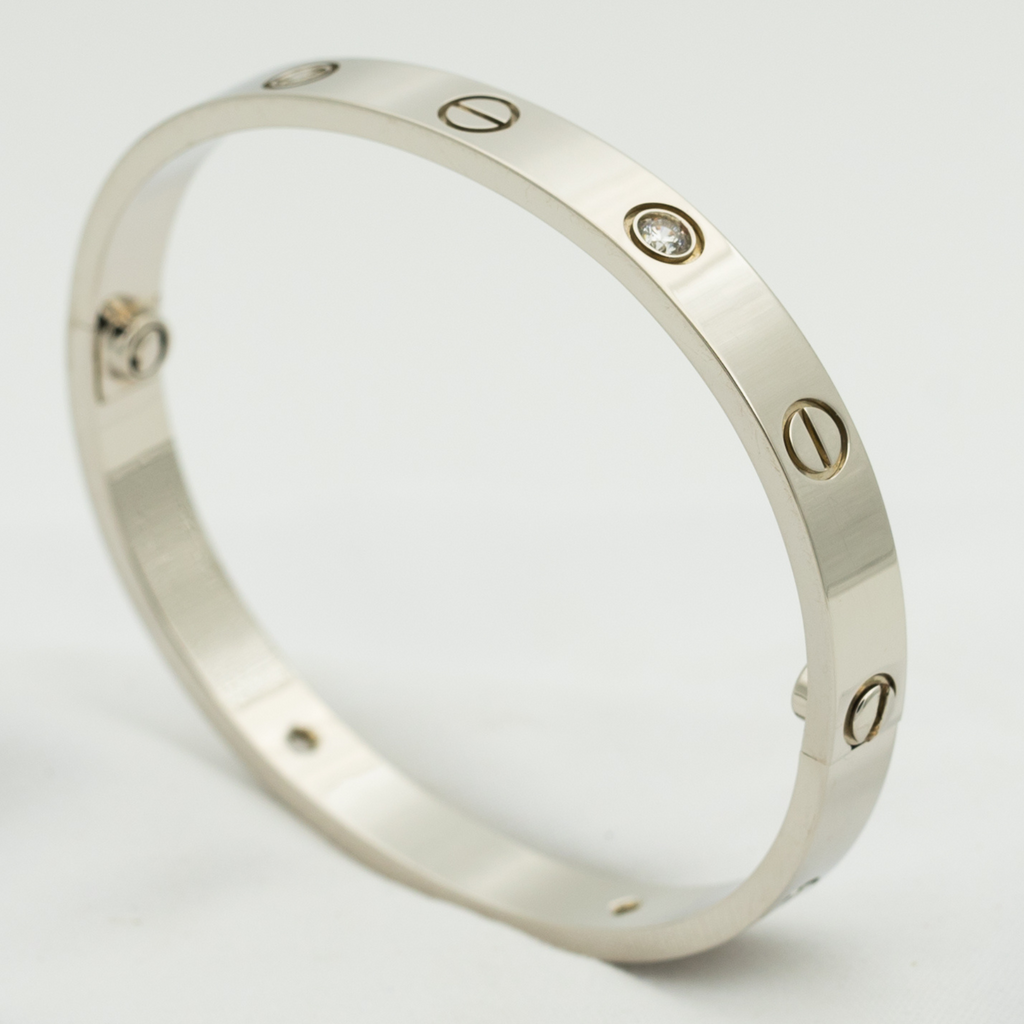 [⭐DORISW] LIEBESARMBAND 6,1 MM 4 DIAMANTEN