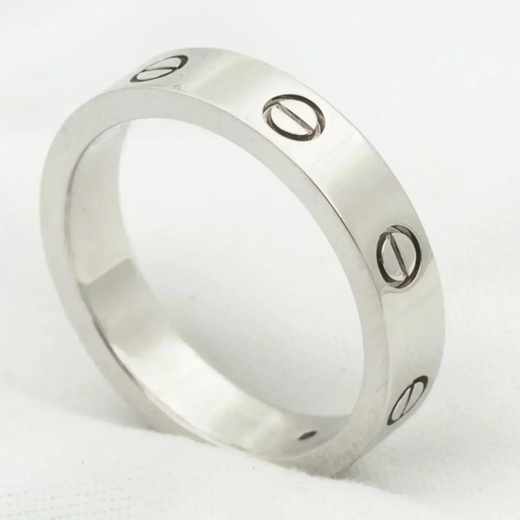 [⭐DORISW] LOVEリング 4MM 1ダイヤモンド シルバー