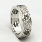[⭐DORISW] LOVE RING 5,5 MM KERAMIK MIT DIAMANT-PAVÉ