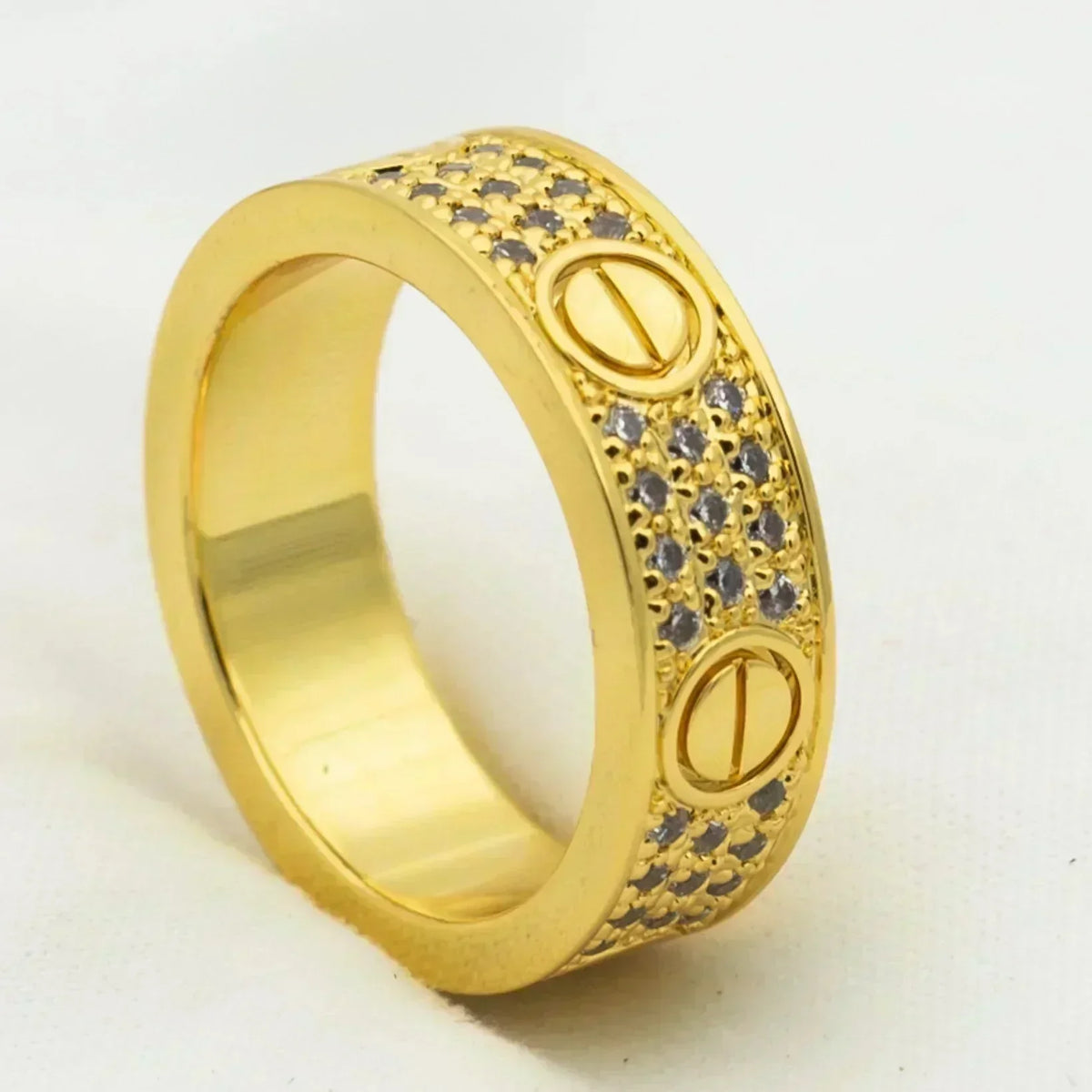 [⭐DORISW] LOVE RING 5,5 MM MIT DIAMANT-PAVÉ