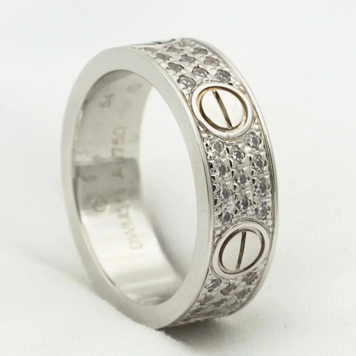 [⭐DORISW] LOVE RING 5,5 MM MIT DIAMANT-PAVÉ