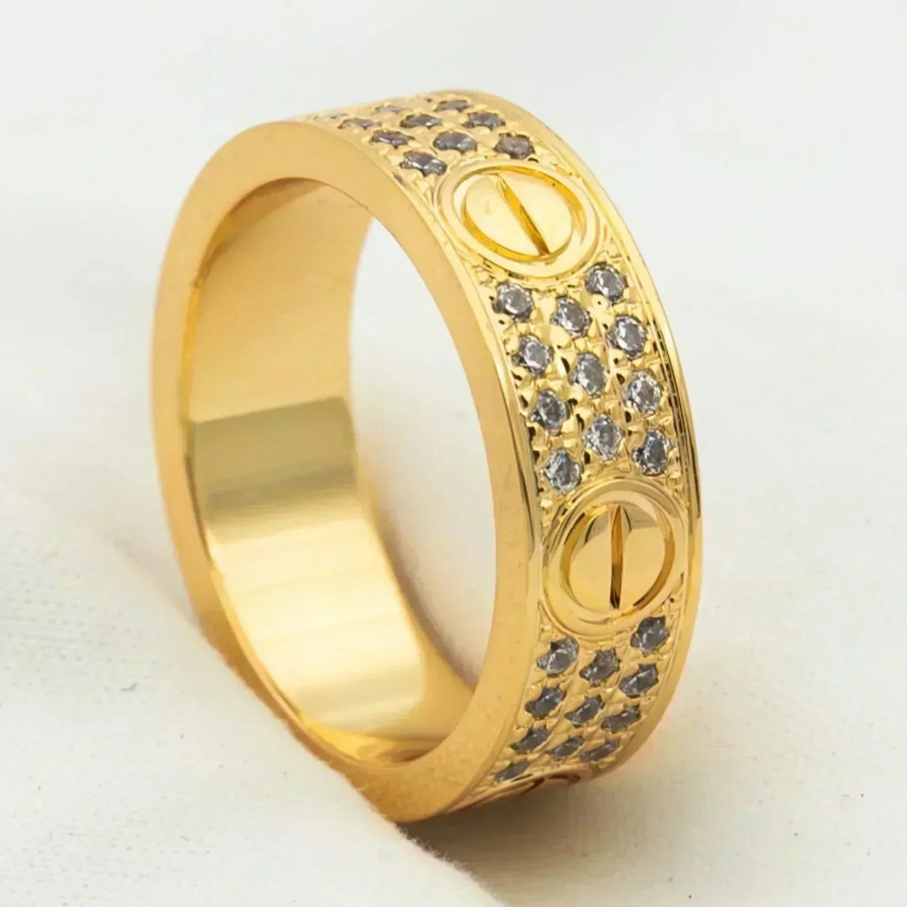 [⭐DORISW] LOVE RING 5.5MM DIAMONDS PAVED