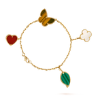 [⭐DORISW] LUCKY SPRING 5 MOTIF GOLD BRACELET