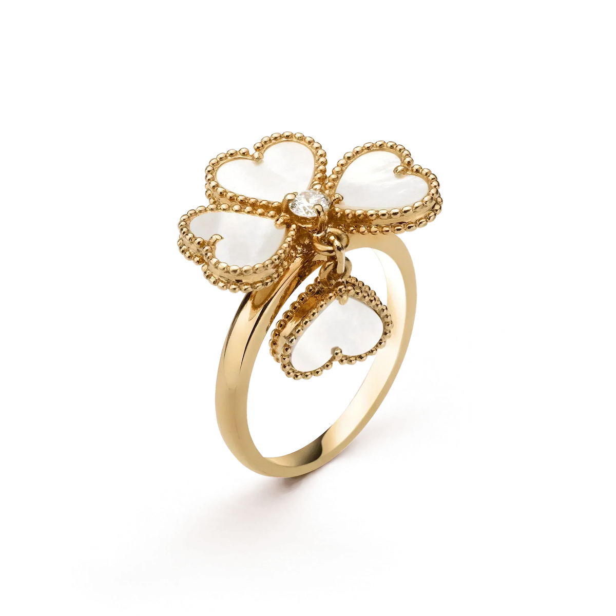 [⭐DORISW] SWEET CLOVER WHITE MOP RING