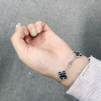 [[⭐DORISW] ]新着 クローバー 5モチーフ パルサーストーン ブレスレット コレクション