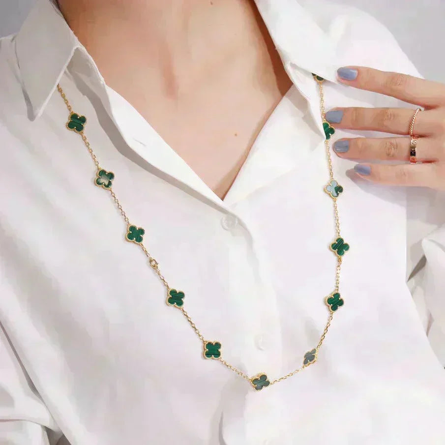[⭐DORISW] CLOVER 20 MOTIFS MALACHITE GOLD