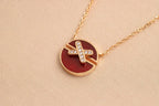 [⭐DORISW] JEUX DE ROSE GOLD DIAMOND NECKLACE