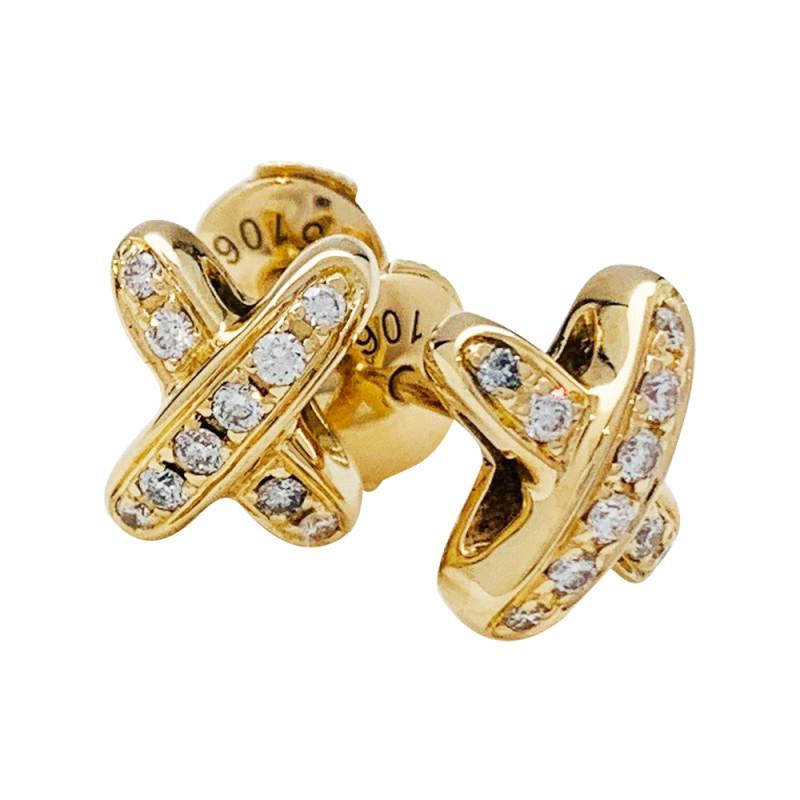 [⭐DORISW] JEUX DE GOLD DIAMOND EARRINGS