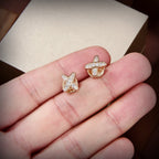 [⭐DORISW] JEUX DE GOLD DIAMOND EARRINGS