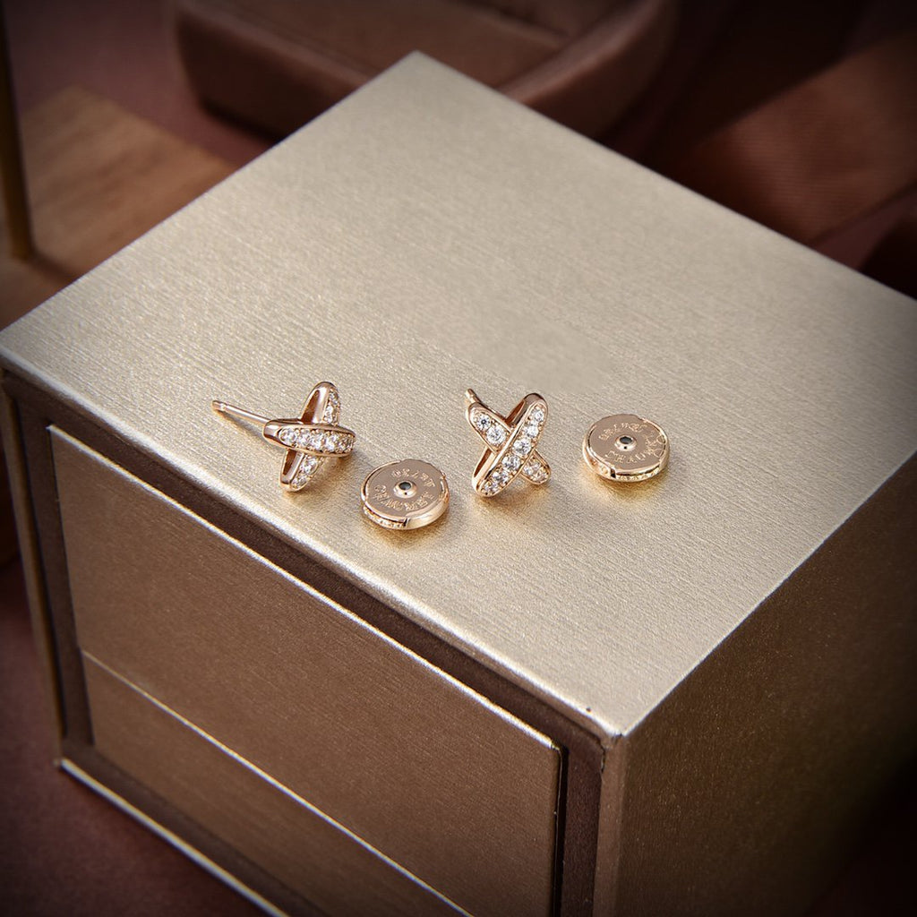 [⭐DORISW] JEUX DE GOLD DIAMOND EARRINGS