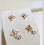 [⭐DORISW] STAR BLOSSOM OHRSTECKER ROSÉGOLD DIAMANTEN